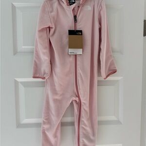 The North Face Light Pink Kids Footie